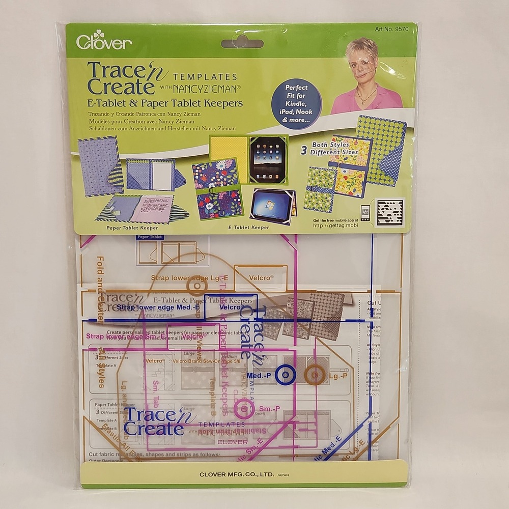 Clover Trace n Create Nancy Zieman‎ E-Tablet Paper Tablet Keepers Templates 9570